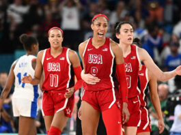 A'JA Wilson, la mejor jugadora del básquet femenino en París 2024. Foto: FIBA.