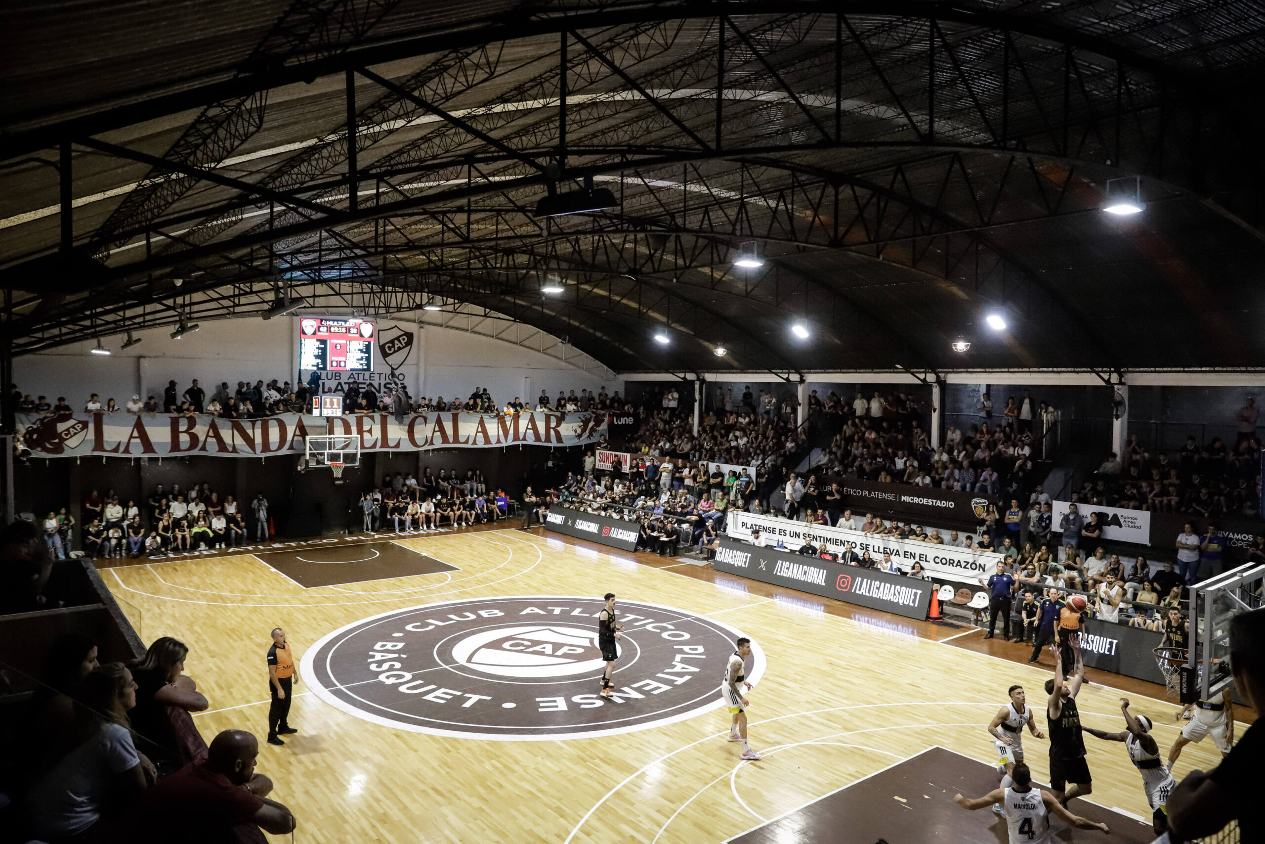 El estadio de Platense para la Liga Nacional 2024-25.