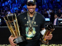 Giannis Antetokounmpo, ganador del MVP de la NBA Cup 2024.